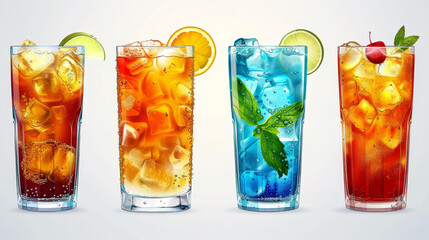 Elevate your brand with a refreshing and rejuvenating innovative drink object illustration.