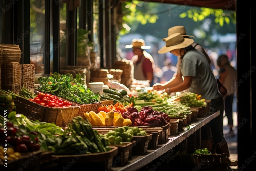 Canvas Prints Summer markets - Generative AI