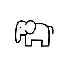 Set of thin line animals Icons. Vector illustration