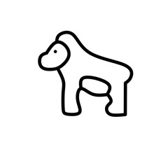 Set of thin line animals Icons. Vector illustration