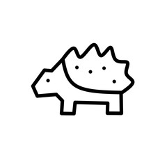 Set of thin line animals Icons. Vector illustration