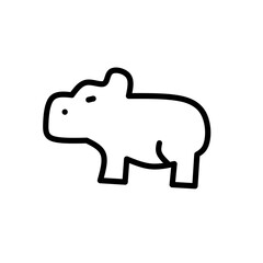 Set of thin line animals Icons. Vector illustration