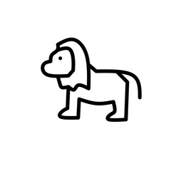 Set of thin line animals Icons. Vector illustration