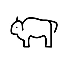 Set of thin line animals Icons. Vector illustration