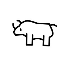 Set of thin line animals Icons. Vector illustration