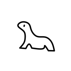 Set of thin line animals Icons. Vector illustration