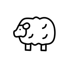 Set of thin line animals Icons. Vector illustration
