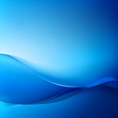 Naklejka premium deep blue and light blue gradation background, wavy lines and gradations, dynamic shape
