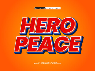 hero peace editable text effect in game and kids text style