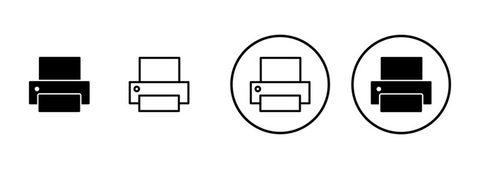 Printer icon vector isolated on white background. print icon. Fax vector icon.