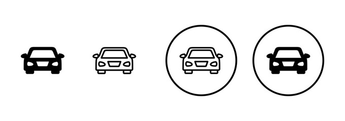 Car icon vector isolated on white background. Car icon vector.