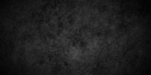 Obraz premium Abstract black stone wall texture grunge rock surface. dark gray background backdrop. wide panoramic banner. old wall stone for dark black distressed grunge background wallpaper rough concrete wall.