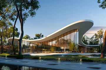 Fototapeta premium Contemporary Exterior Building