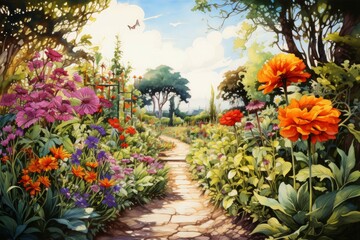 Summer gardens - Generative AI
