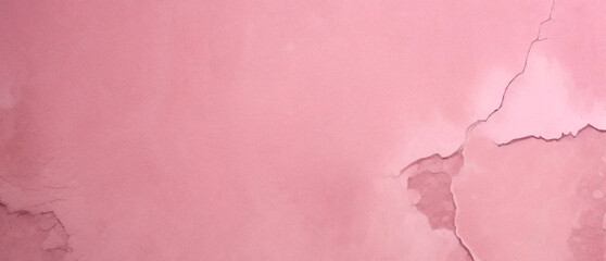 Um grunge velho pintado com rachaduras e arranhões, textura grunge rosa embaçada manchada, efeito de tinta rosa fundo aquarela rosa