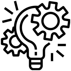 light bulb with gears