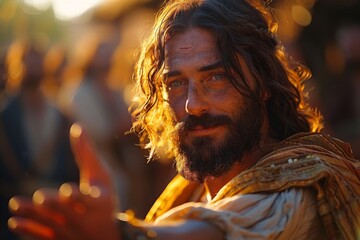 Jesus Christ extends his hand to you.	