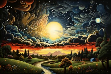 Summer storms - Generative AI