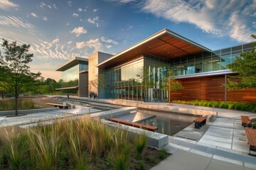 Obraz premium Contemporary Exterior Building