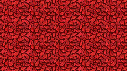 Red Leaf Pattern Background