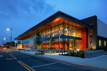 Obraz premium Contemporary Exterior Building