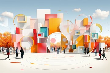 Outdoor art festivals - Generative AI