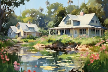 Summer cottages - Generative AI