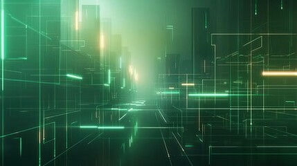 Neon Echoes in the Digital Dystopia