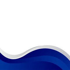 Blue background wave design