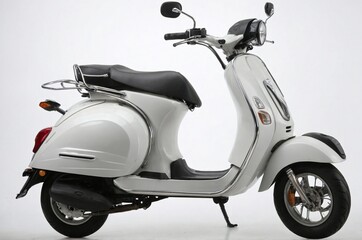 Side view of the scooter