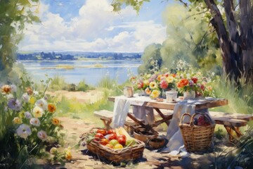 Summer picnics - Generative AI