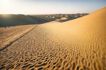 sunset in the desert country