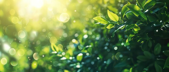 green macro abstract wallpaper with perfect light and blurred background to enhance the depth
