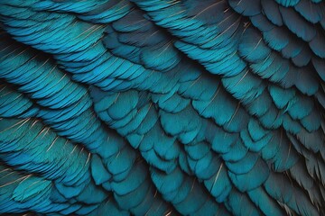 blue and yellow macaw feathers