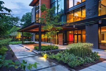 Fototapeta premium Contemporary Exterior Building