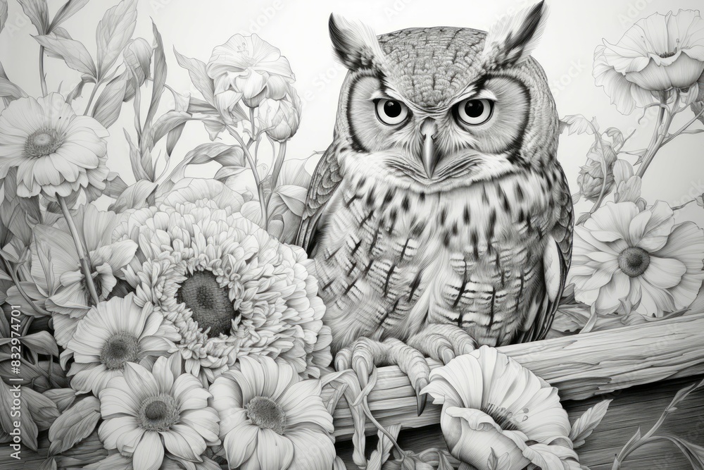 Wall mural Summer wildlife photography - Generative AI