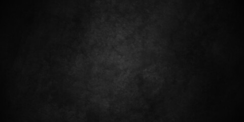 Fototapeta premium Abstract black stone wall texture grunge rock surface. dark gray background backdrop. wide panoramic banner. old wall stone for dark black distressed grunge background wallpaper rough concrete wall.