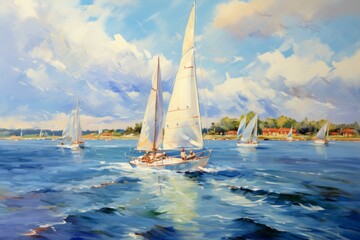 Summer sailing regattas - Generative AI