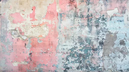 Abstract background or texture with worn paint on vintage wall