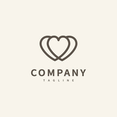 love heart infinity icon logo design illustration 5