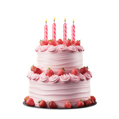 birthday cake with candles