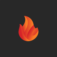 fire flame icon logo design illustration 2