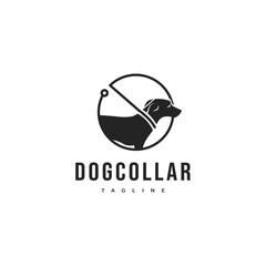 dog collar logo design illustration 2