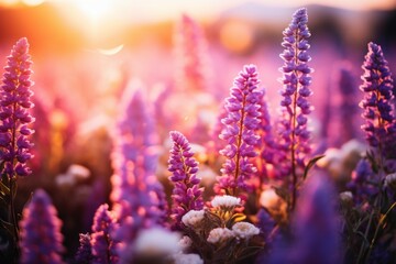 Obraz premium Summer flower fields - Generative AI