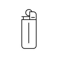 Fire lighter outline icon. simple flat trendy style vector illustration on white background..eps