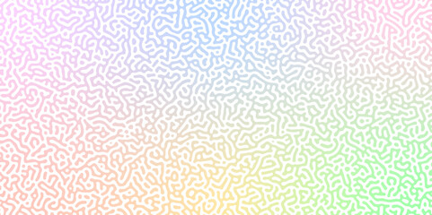 Abstract truing organic wallpaper Turing reaction diffusion monochrome seamless pattern with chaotic motion. Generative algorithm psychedelic background. Reaction-diffusion or truing pattern formation