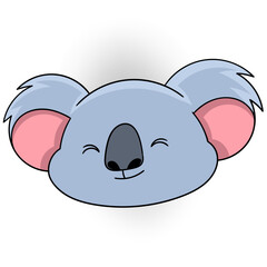 koala head smiling and greeting © Popular Vector