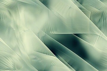 Abstract Green and White Wavy Fabric Texture Background Fashionable Artistic Design Inspired by Nature