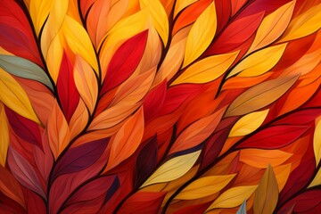 Fototapeta premium Fall foliage - Generative AI