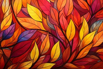 Fototapeta premium Fall foliage - Generative AI